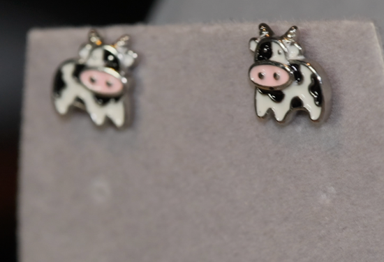 Cute Ear Studs | Cow Ear Studs | Anime Jewellery