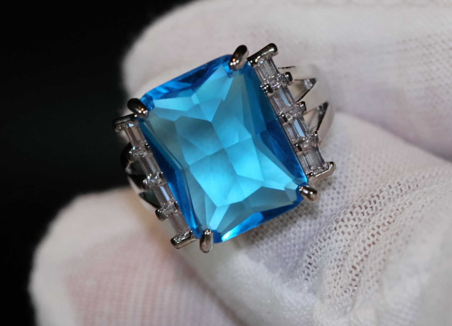 Aquamarine Ring | Aquamarine Diamond Ring | Aquamarine Engagement Ring