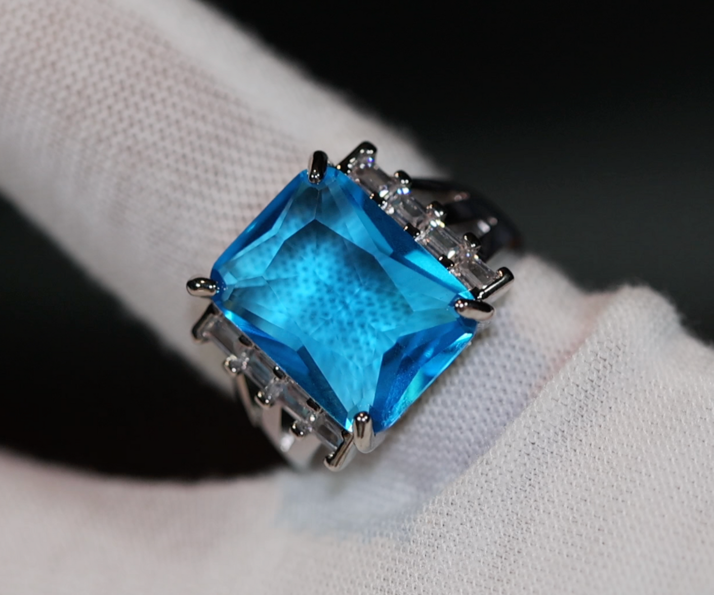 Aquamarine Ring | Aquamarine Diamond Ring | Aquamarine Engagement Ring