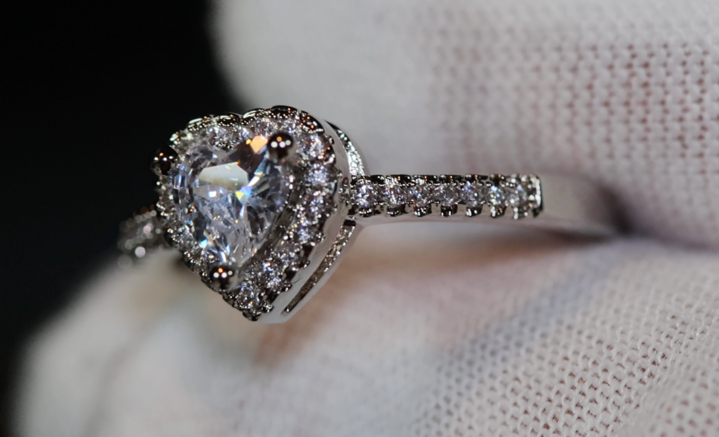 Diamond Heart Ring