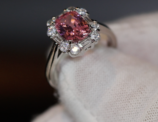 Pink Gemstone Ring | Pink Diamond Ring | Pink Diamond Engagement Ring