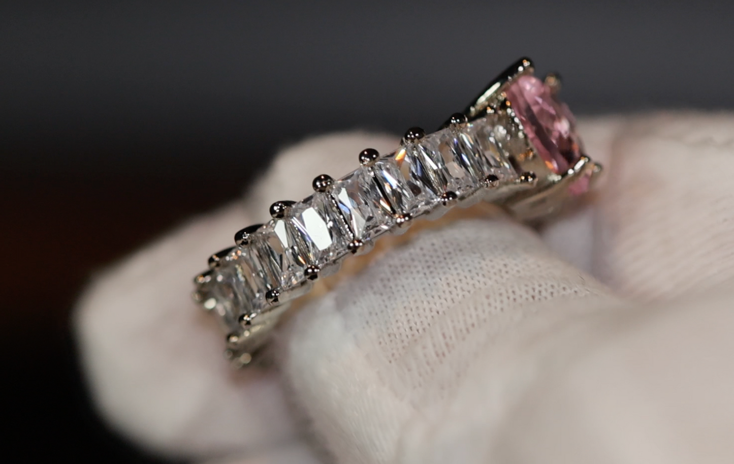 Heart Ring | Heart Shaped Ring | Heart Shape Ring | Diamond Heart Ring | Heart Ring with Diamonds | Engagement Ring | Pink Diamond Ring