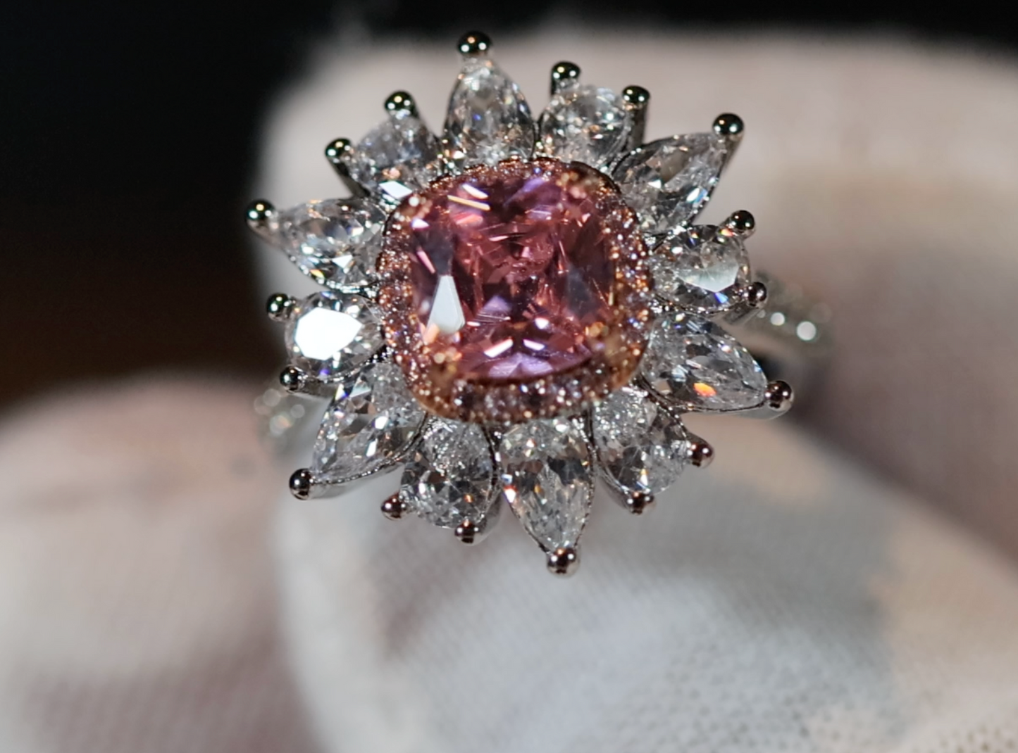 Pink Diamond Ring