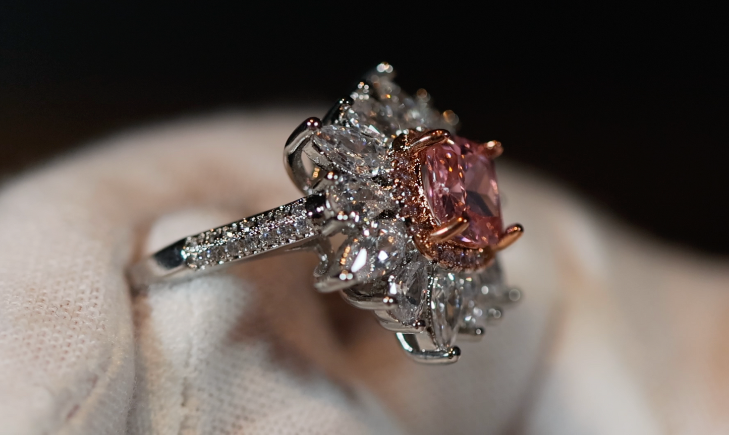 Pink Diamond Ring