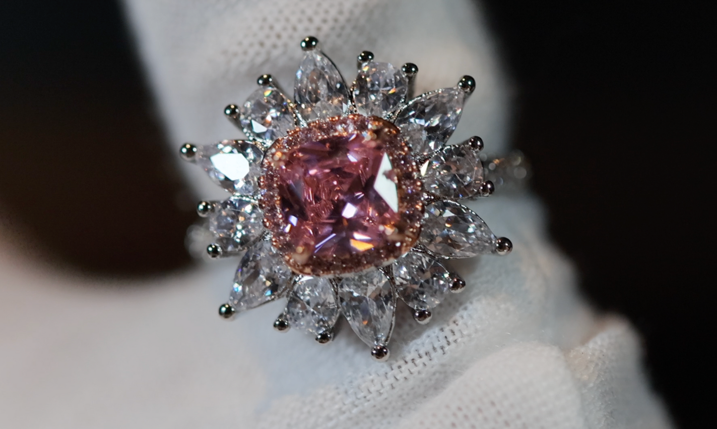 Pink Diamond Ring