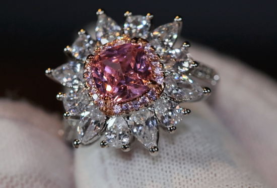 Pink Diamond Ring