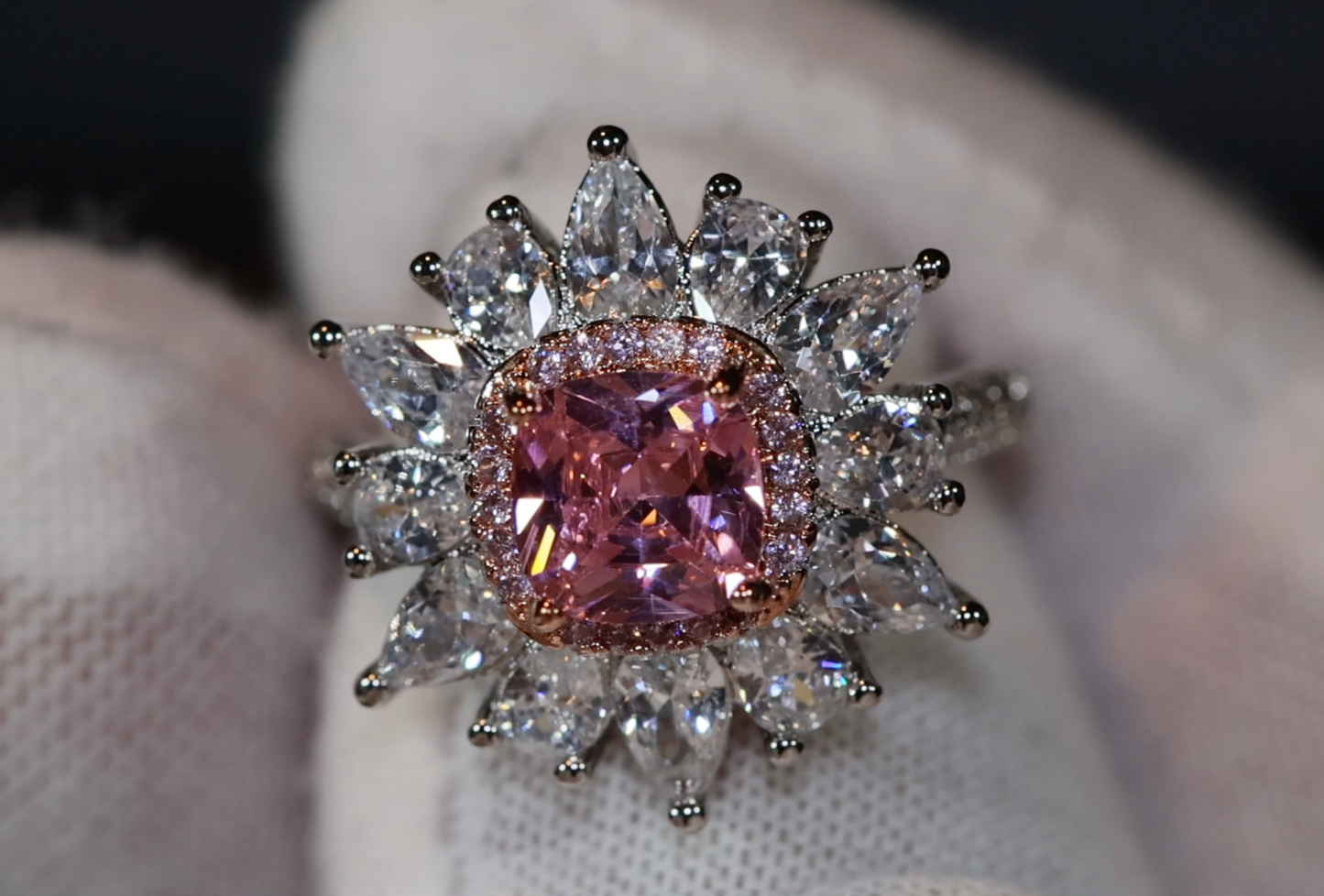 Pink Diamond Ring