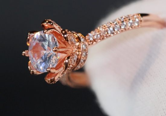 Rose Gold Engagement Ring | Diamond Engagement Ring | Rose Gold Ring | Engagement Ring | Rose Gold Wedding Ring