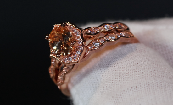 Rose Gold Wedding Ring | Rose Gold Engagement Ring Set