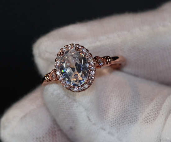 Big Carat Engagement Ring | Rose Gold Engagement Ring | Womens Rose Gold Ring | Rose Gold Ring | Rose Gold Wedding Ring