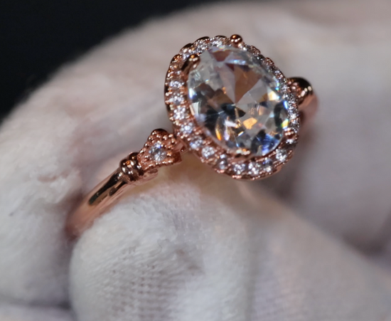 rose gold diamond ring