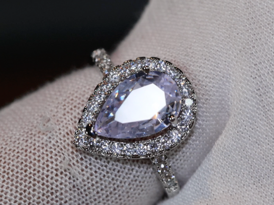 Womens Pear Cut Diamond Ring | Teardrop Engagement Rings | Pear Shaped Engagement Ring