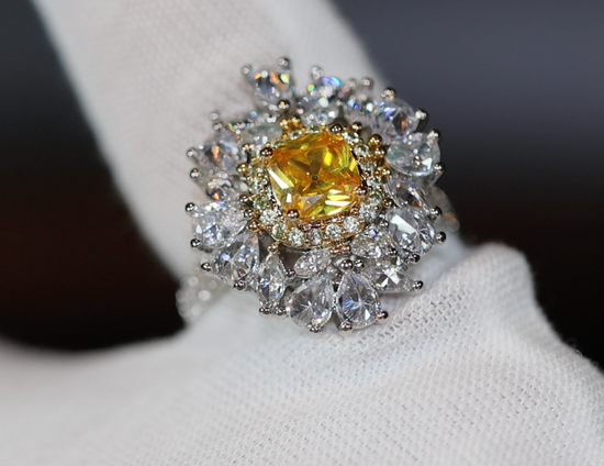 yellow diamond ring