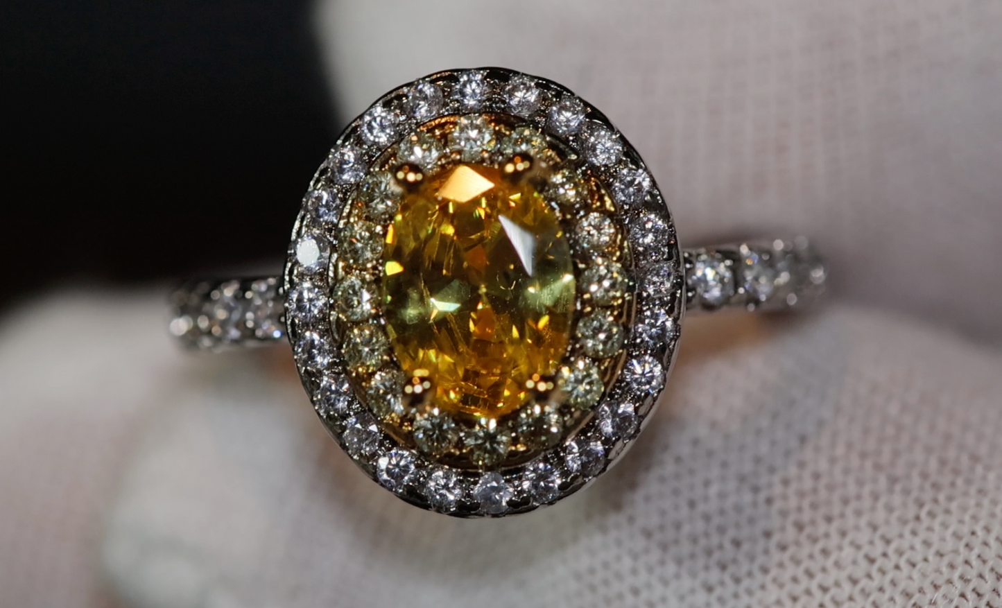 Yellow Diamond Ring | Yellow Diamond Engagement Rings | Canary Yellow Diamond Ring