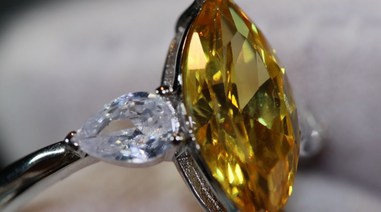 Yellow Marquise Diamond Ring | Marquise Diamond Ring