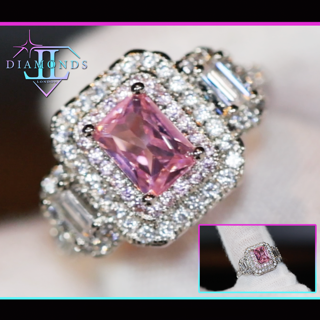 Pink Diamond Engagement Ring