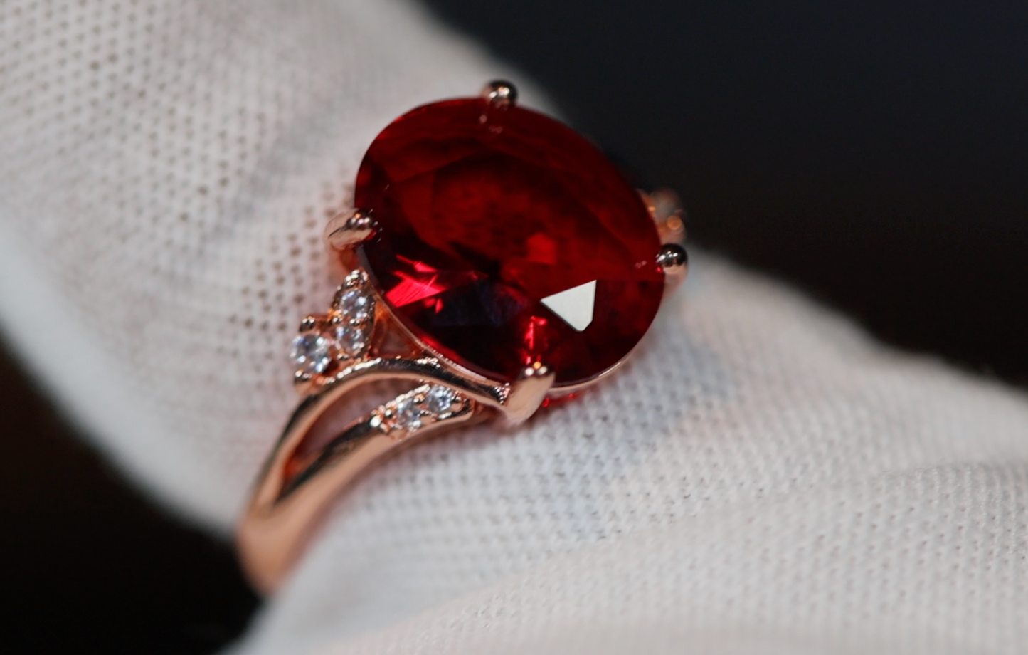 Red Diamond Ring | Red Diamond Engagement Ring | Womens Rose Gold Wedding Ring | Womens Red Diamond Ring | Rose Gold Red Diamond Ring | Gold Ruby Ring