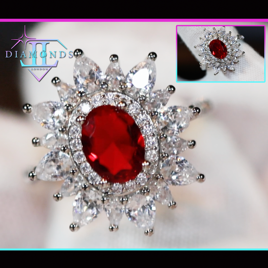 red diamond engagement ring