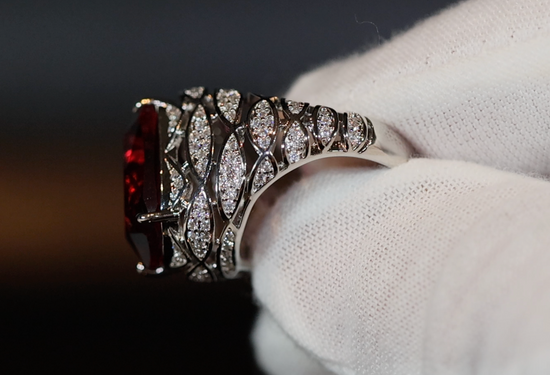 Red Diamond Ring | Mens Red Diamond Ring | Womens Red Diamond Ring