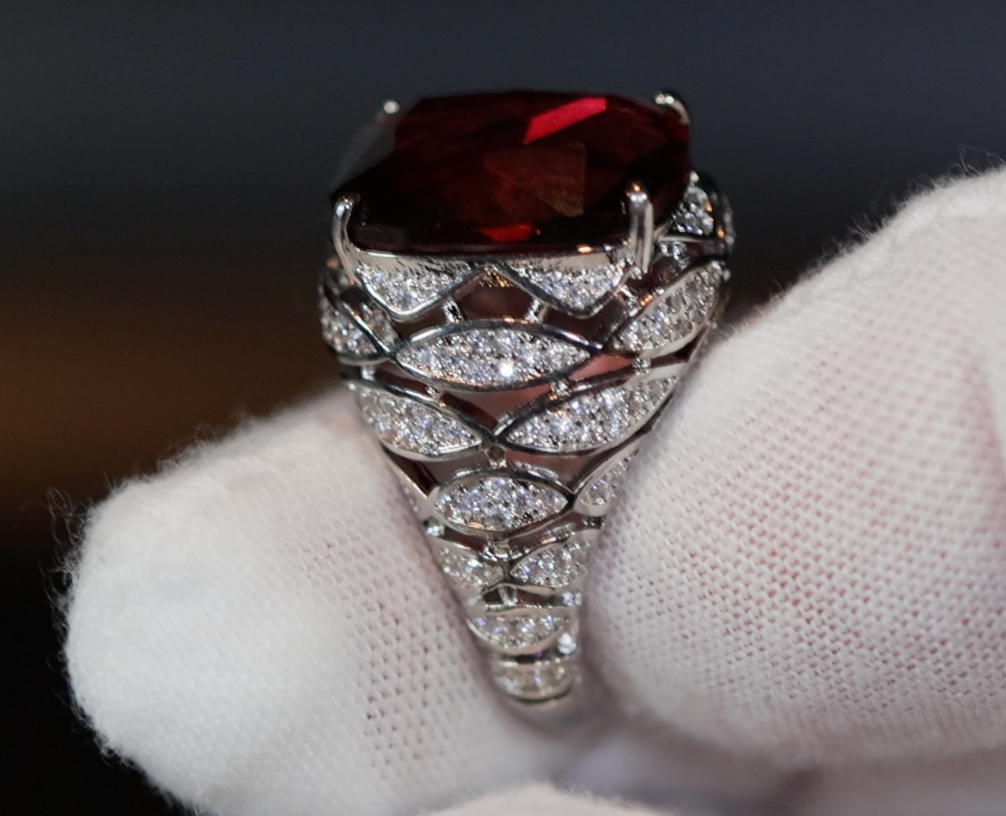 Red Diamond Ring | Mens Red Diamond Ring | Womens Red Diamond Ring