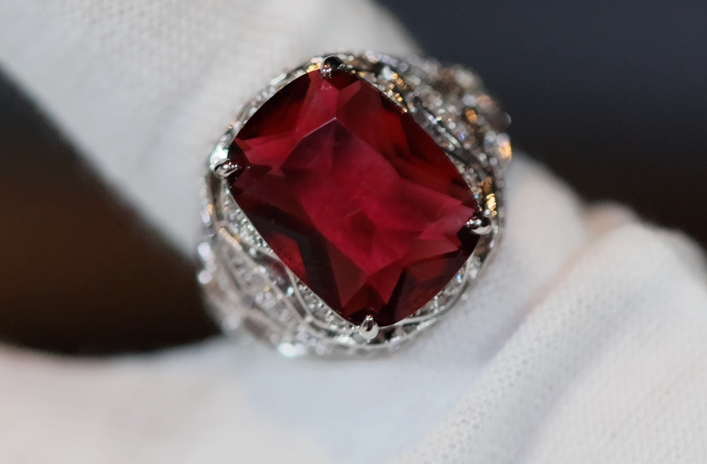 Red Diamond Ring | Mens Red Diamond Ring | Womens Red Diamond Ring