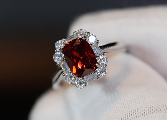 Red Diamond Engagement Ring