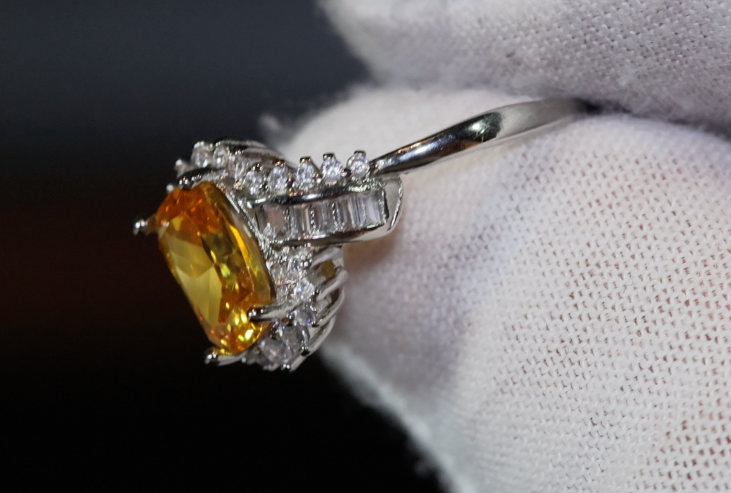 Yellow Diamond Ring | Yellow Diamond Engagement Rings | Womens Engagement Ring