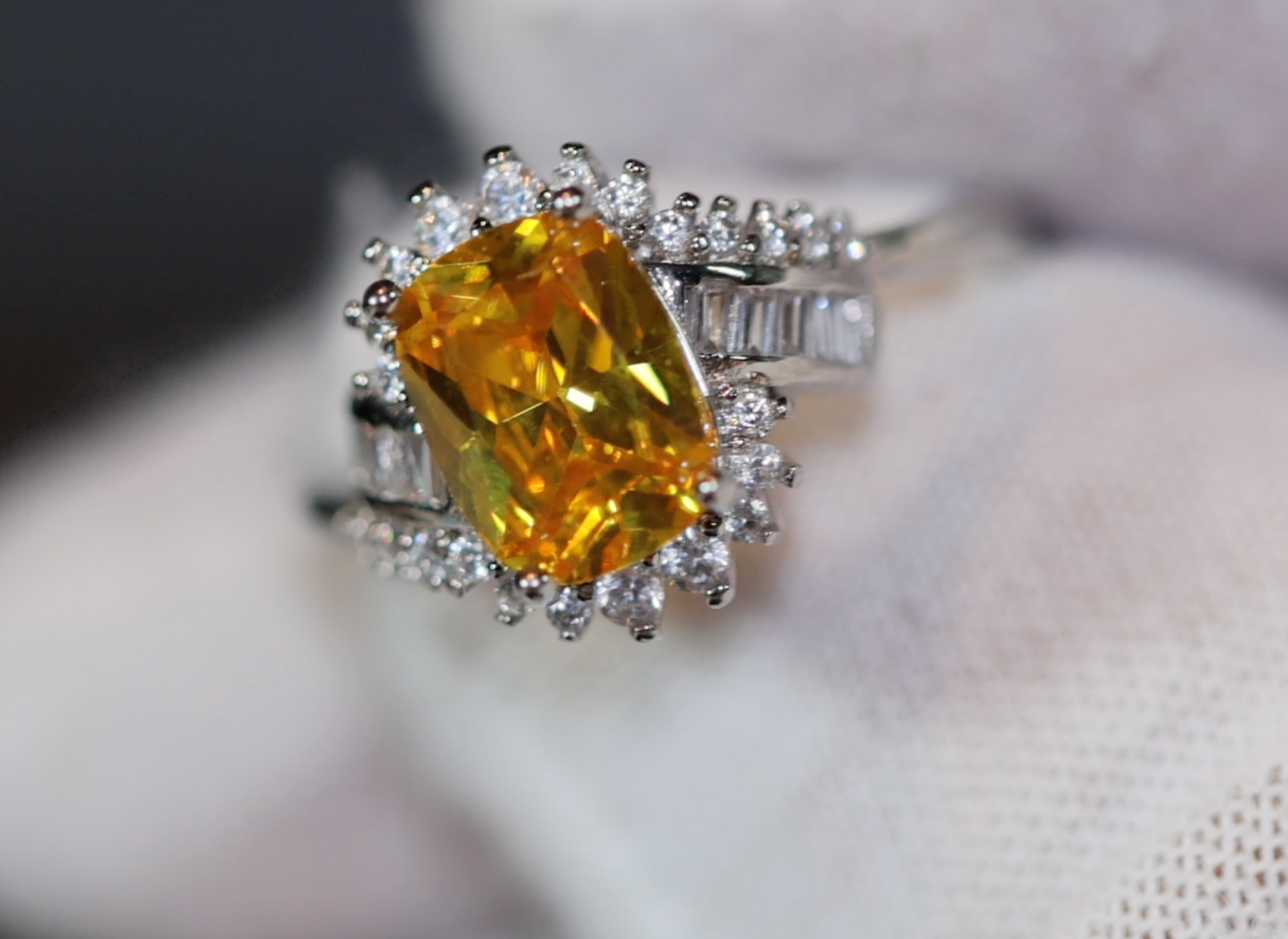 Yellow Diamond Ring | Yellow Diamond Engagement Rings | Womens Engagement Ring