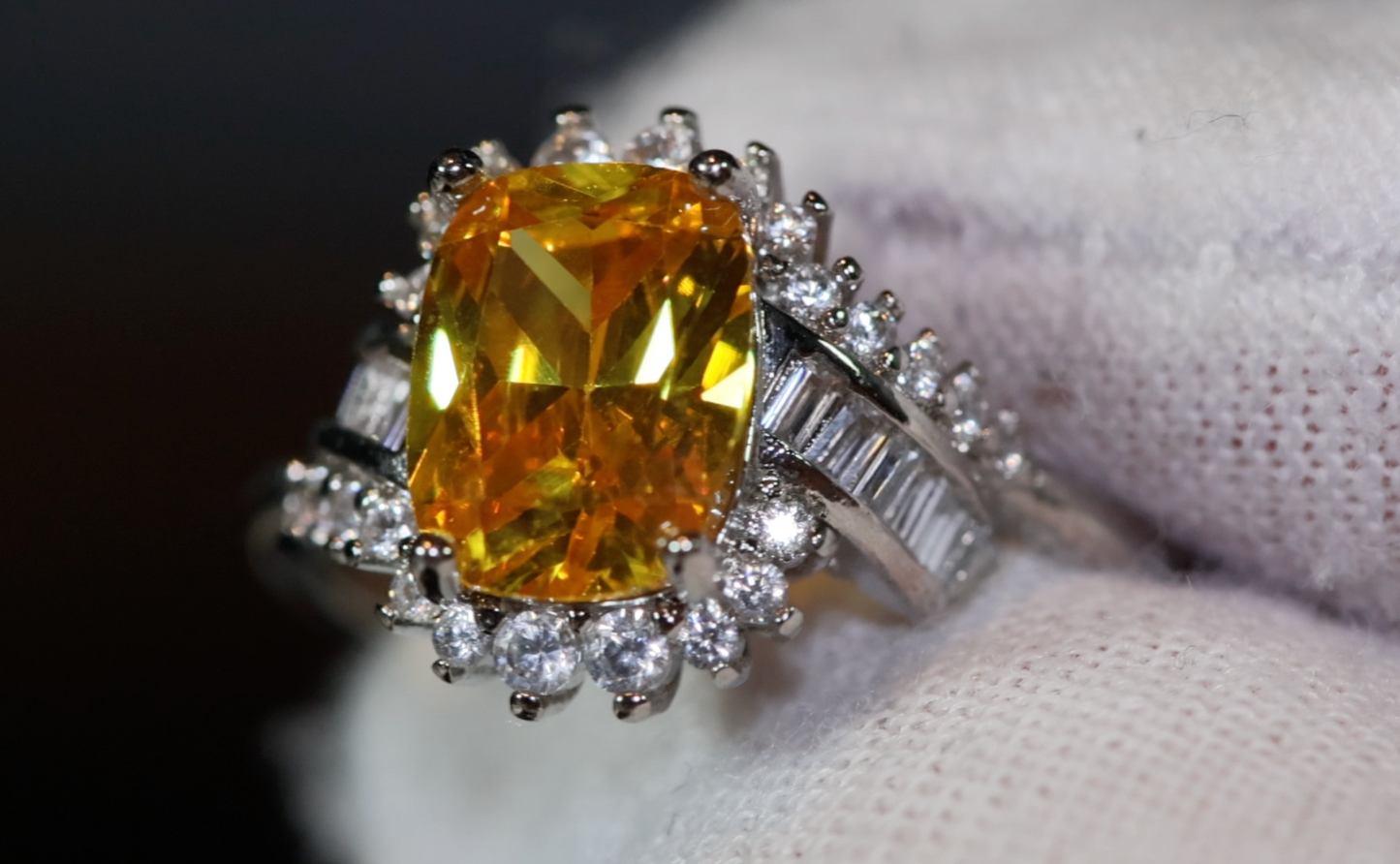 Yellow Diamond Ring | Yellow Diamond Engagement Rings | Womens Engagement Ring