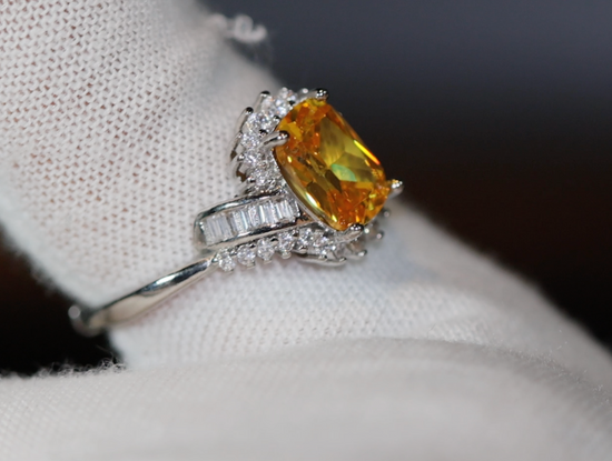 Yellow Diamond Ring | Yellow Diamond Engagement Rings | Womens Engagement Ring