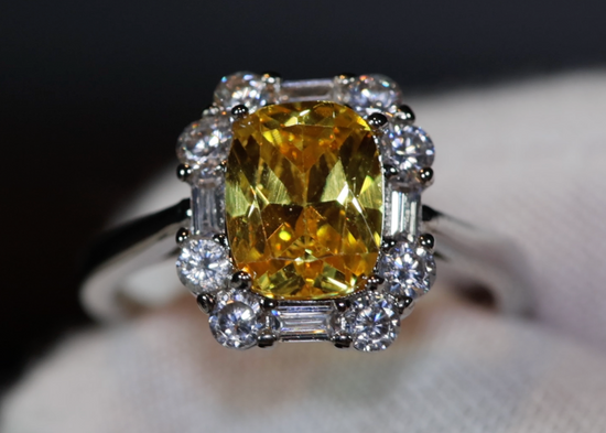 Yellow Diamond Womens Engagement Ring