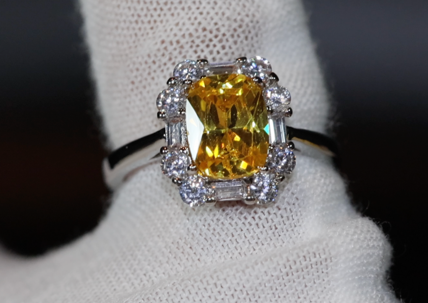 Yellow Diamond Womens Engagement Ring