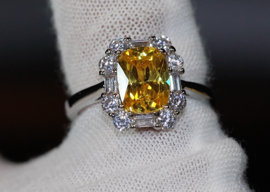 Yellow Diamond Womens Engagement Ring