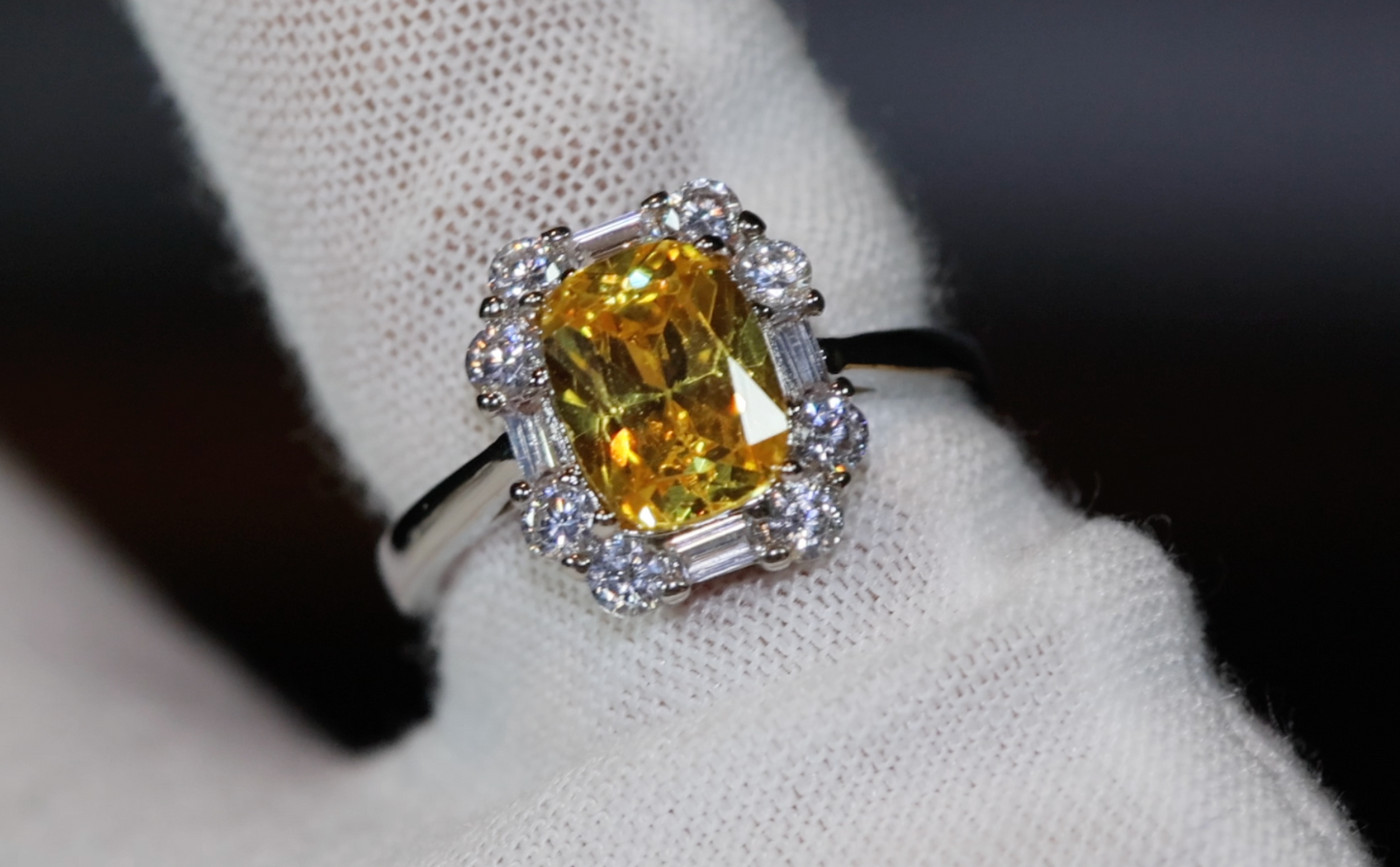 Yellow Diamond Womens Engagement Ring