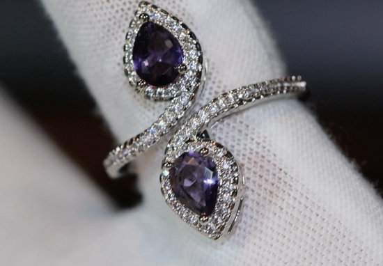 Purple Diamond Ring