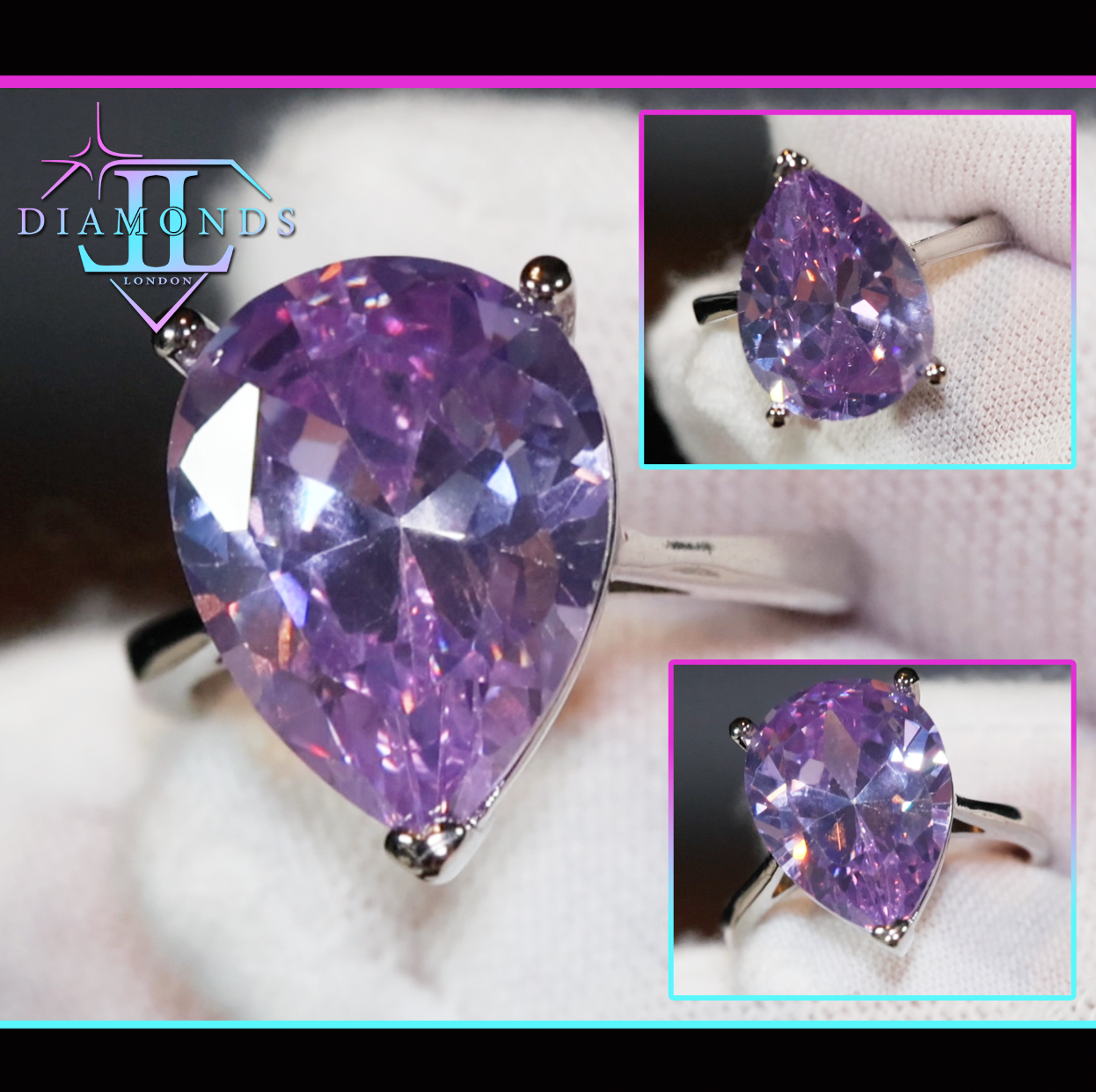 Purple Diamond Ring