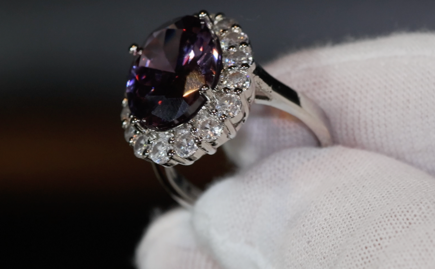 Purple Diamond Ring | Purple Diamond Engagement Ring