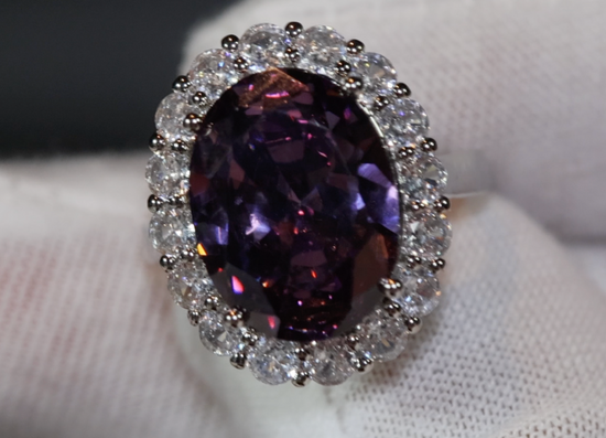 Purple Diamond Ring | Purple Diamond Engagement Ring