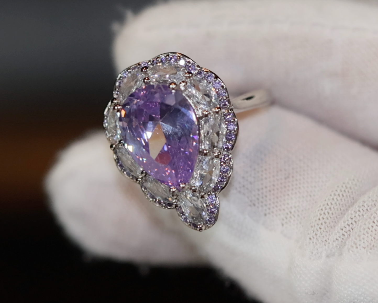 Purple Diamond Ring | Purple Diamond Engagement Ring