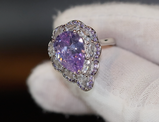 Purple Diamond Ring | Purple Diamond Engagement Ring