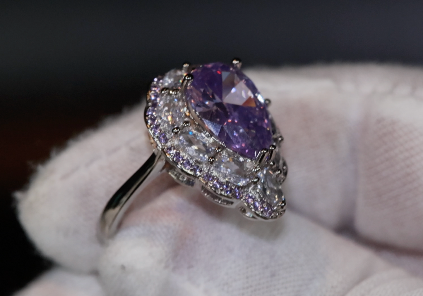 Purple Diamond Ring | Purple Diamond Engagement Ring