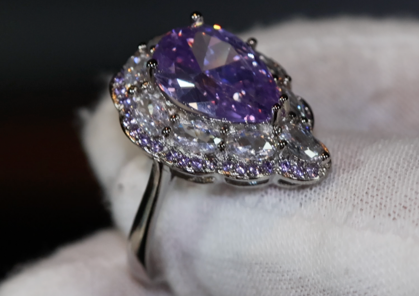 Purple Diamond Ring | Purple Diamond Engagement Ring