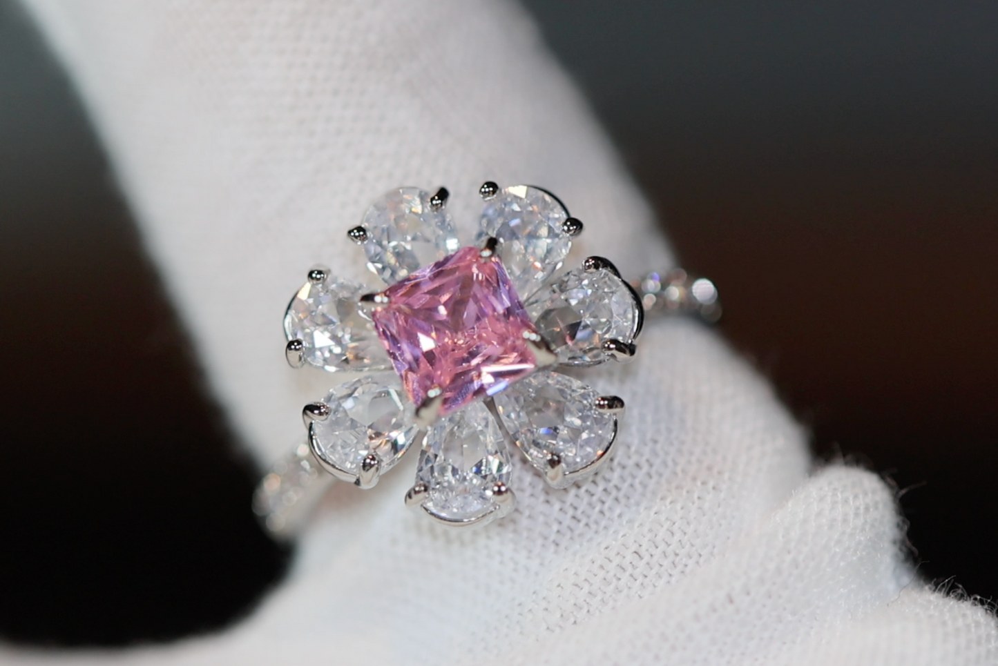 Pink Diamond Ring