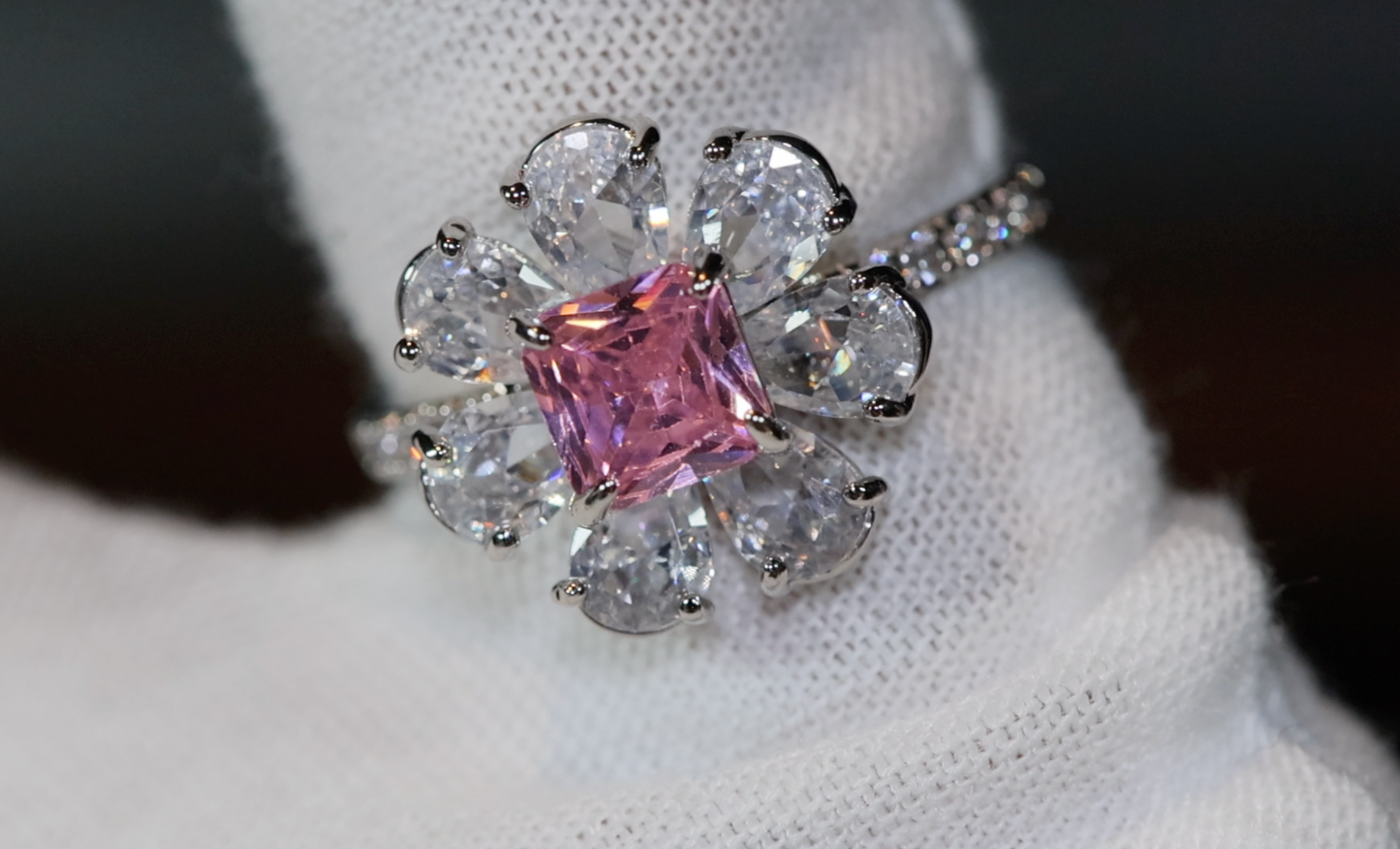 Pink Diamond Ring