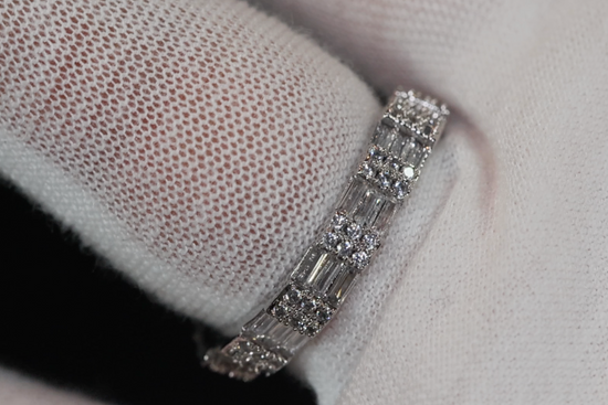 Iced Out Ring | Baguette Diamond Ring, mens eternity ring, womens eternity ring