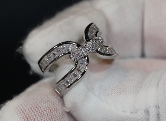 Baguette Diamond Ring | Womens Engagement Ring | Mens Iced Out Rings