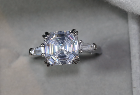 Asscher Diamond Ring