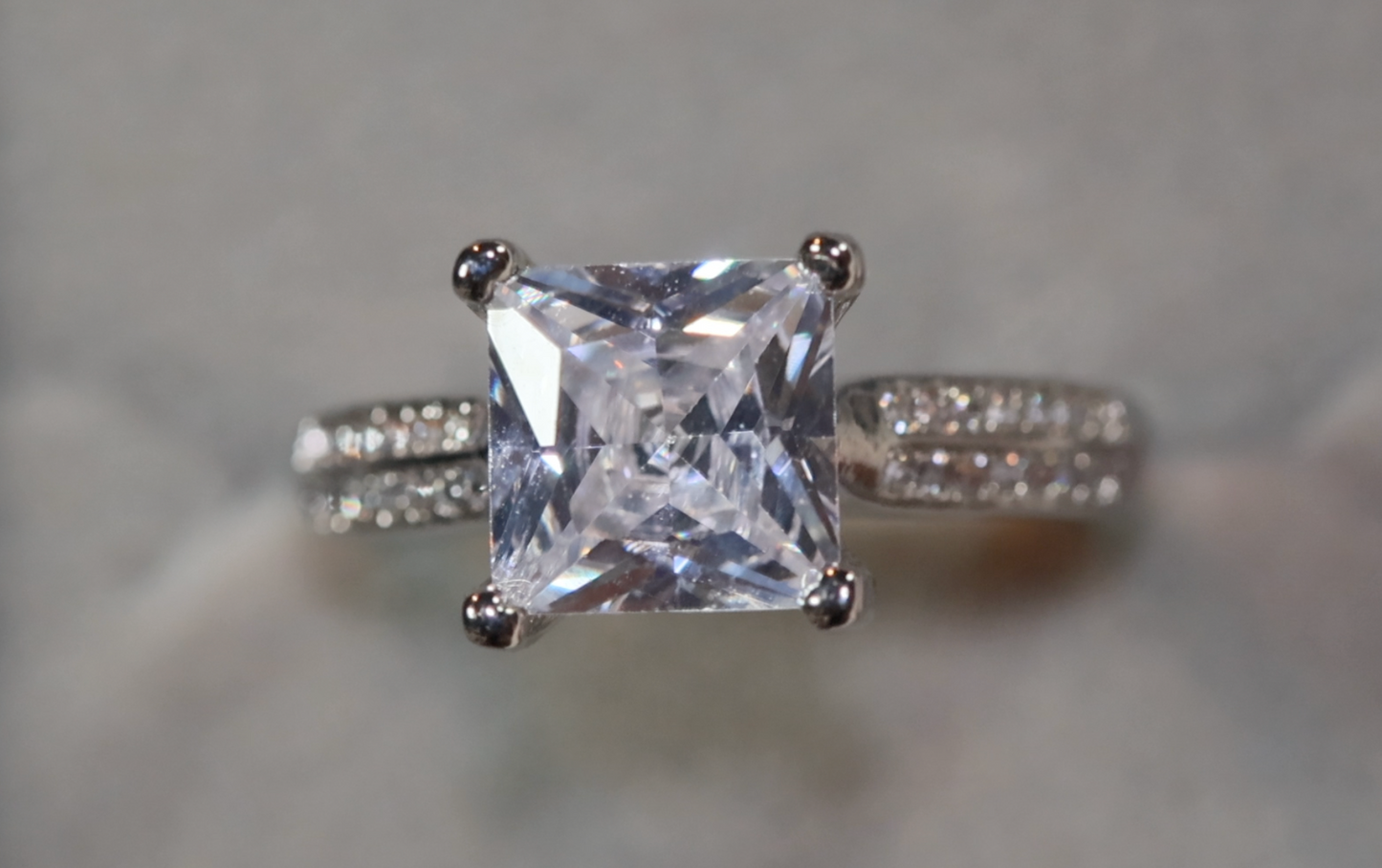 Womens Princess Cut Diamond Ring | Promise Ring | Engagement Ring