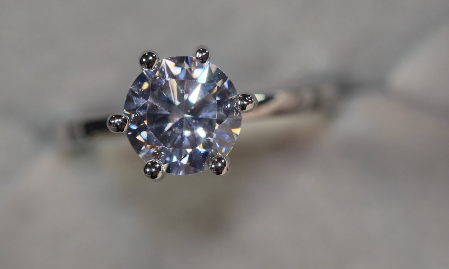 Diamond Engagement Ring | Round Diamond Engagement Ring | Wedding Engagement Ring