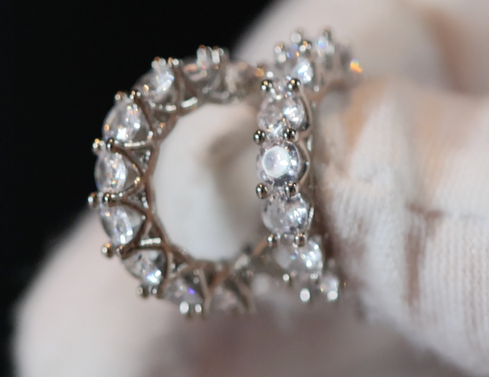 Diamond Hoop Earrings | Hoop Earrings